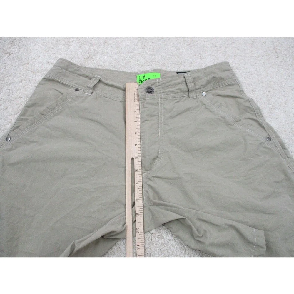 Kuhl Shorts Mens 32 Brown Tan Cotton Blend Stretch Hiking Outdoor Camp Chino